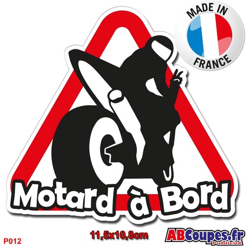 Sticker autocollant motard - motard, à
