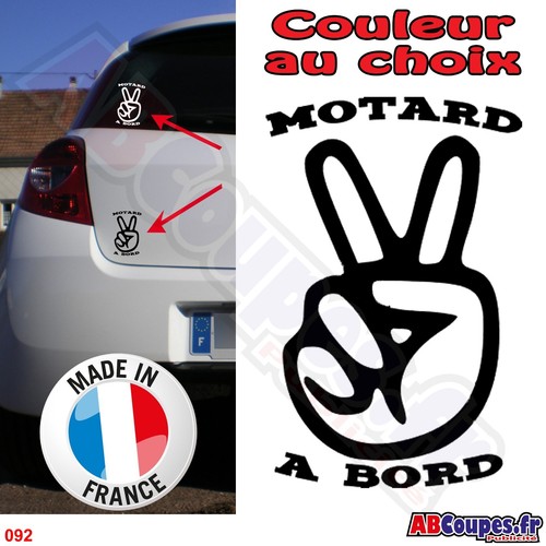 Sticker autocollant motard - autocollant, à