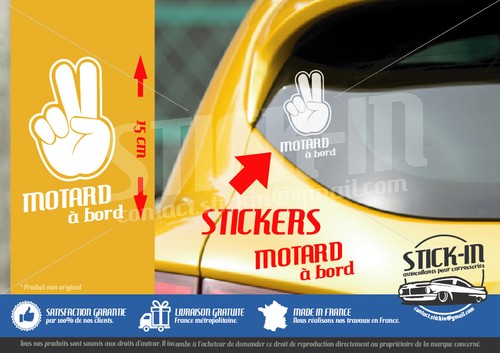 Autocollant sticker motard a - sticker, "motard